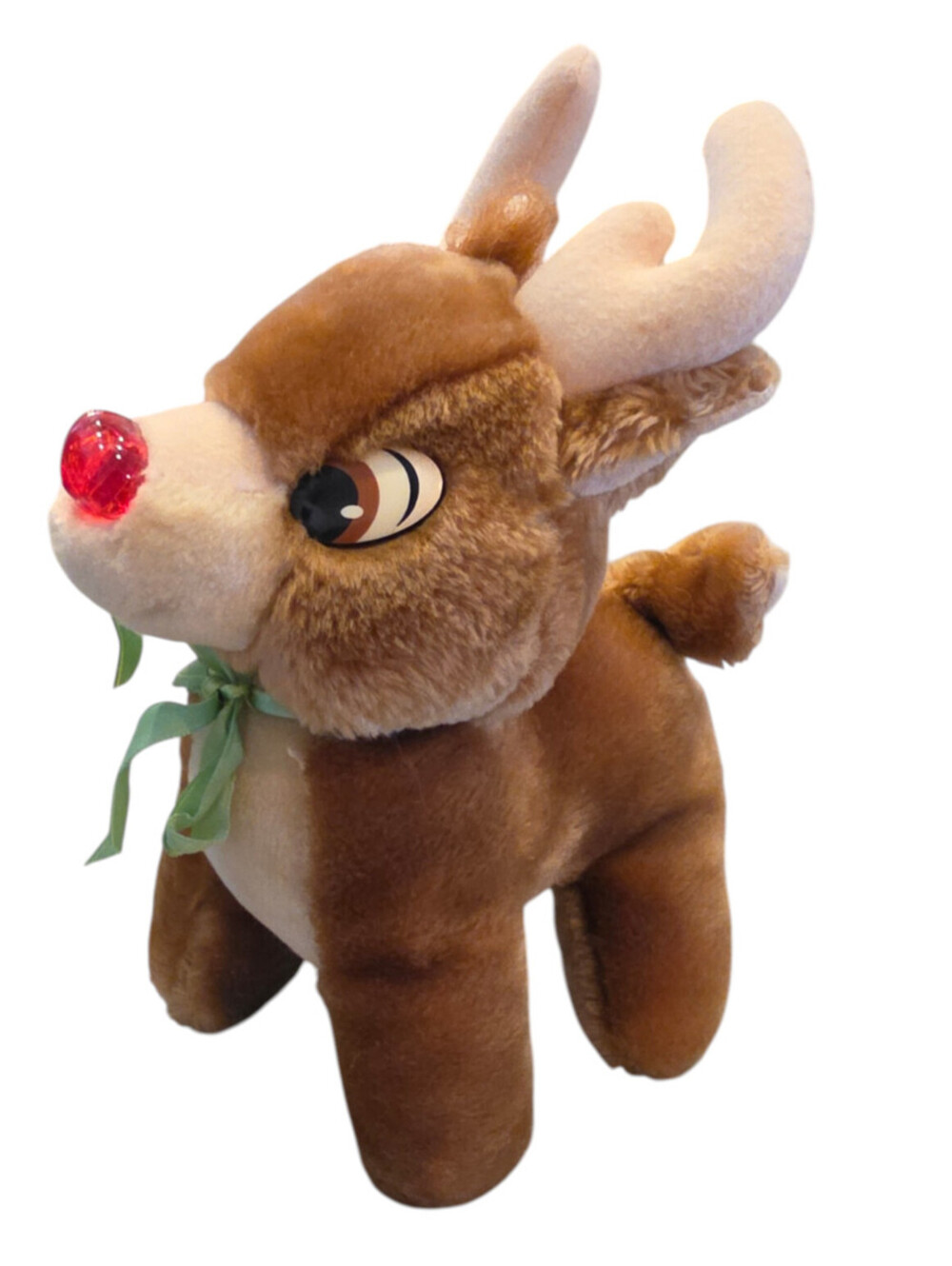 VINTAGE Applause CUTE RUDOLPH THE RED NOSED REINDEER 9" Plush Stuffed Animal Toy